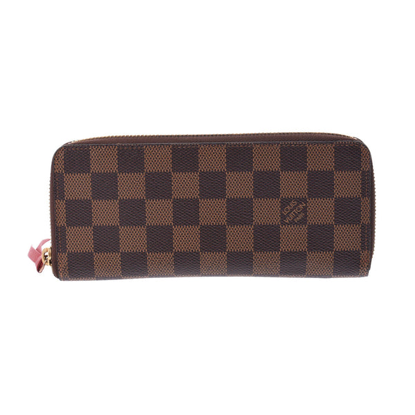 LOUIS VUITTON Damier Portofeuil Clemence Threes N60534中性长钱包AB等级二手Ginzo