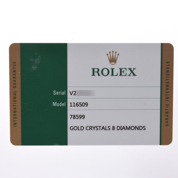 Rolex Rolex Daytona 8p 950509 ng Mens WG watch automatic scroll black shell dial a