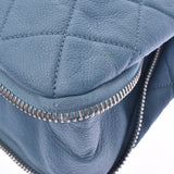 Chanel Maestro chain shoulder peel blue silver hardware ladies soft caviar skin semi shoulder bag a