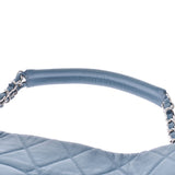 Chanel Maestro chain shoulder peel blue silver hardware ladies soft caviar skin semi shoulder bag a