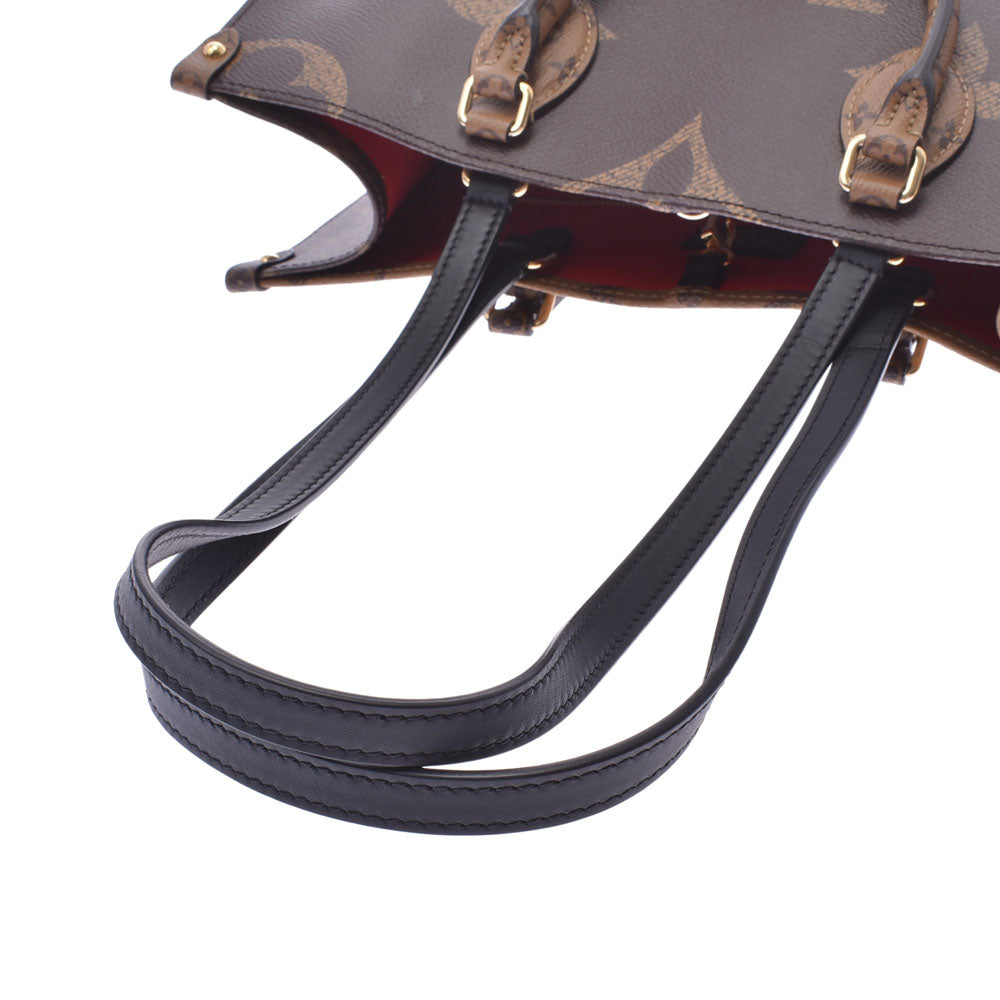 モノグラム調レザー2WAYバッグ｜新品未使用・ブラウン系 ルイヴィトンモノグラムリバース オンザゴーMM ブラウン ユニセックス