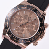 ROLEX Rolex [cash special price] Daytona 11P diamond 116515LNA men RG/ rubber watch self-winding watch pink gold clockface-free silver storehouse