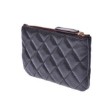 CHANEL CHANEL Matrasse Classic Mini Pouch Black Gold Metal Fittings Unisex Caviar Skin Pouch A Rank Used Ginzo