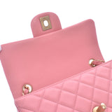 CHANEL シャネル マトラッセ チェーンショルダーバッグ ピンク アンティーク調ゴールド金具 レディース ラムスキン ショルダーバッグ Aランク 中古 銀蔵