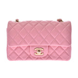CHANEL シャネル マトラッセ チェーンショルダーバッグ ピンク アンティーク調ゴールド金具 レディース ラムスキン ショルダーバッグ Aランク 中古 銀蔵