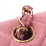 CHANEL シャネル マトラッセ チェーンショルダーバッグ ピンク アンティーク調ゴールド金具 レディース ラムスキン ショルダーバッグ Aランク 中古 銀蔵