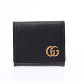 GUCCI Gucci, GG, Marmont, small, black gold gold, 473,959, unisex, congrazing, case, A-rank used silver storehouse.