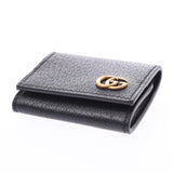 GUCCI Gucci, GG, Marmont, small, black gold gold, 473,959, unisex, congrazing, case, A-rank used silver storehouse.