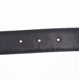 HERMES Hermes H belt size 70cm reversible black / camel gold metal fittings □ A engraved (around 1997) Ladies BOX calf / kushbel belt AB rank used Ginzo