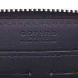 GOYARD Goyal Matignon GM圆形紧固件长款钱包黑色/黑色中性PVC /小腿长款钱包未使用Ginzo