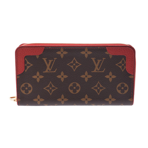 LOUIS VUITTON Monogram Letiro Zippy钱包Threes M61854女士长款钱包未使用Ginzo