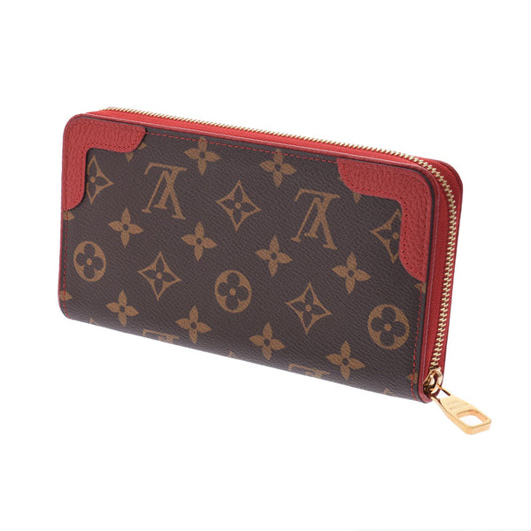 LOUIS VUITTON Monogram Letiro Zippy钱包Threes M61854女士长款钱包未使用Ginzo