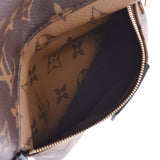 路易威登路易威登会标反向棕榈泉PM棕色/骆驼M44870妇女的背包天包新银