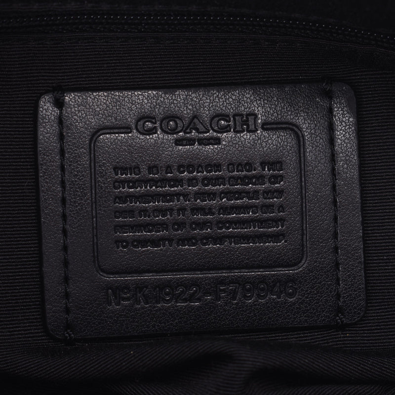 Coach COACH 2WAY bag Outlet, black F79946, Ladies Reza Handbag A rank, used silver.