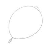 CARTIER Cartier 2C Charm With Chain Necklace Sold Separately Women's K18WG/Diamond Necklace A Rank Used Ginzo