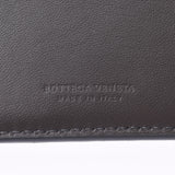 BOTTEGAVENETA Bottega Veneta Intrecciato Gray Men's Embossed Leather Wallet A Rank Used Ginzo