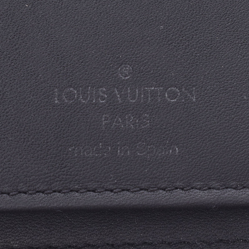 LOUIS VUITTON ルイヴィトンダミエアンフィニジッピーウォレットヴェルティカルオニキス (black) N63548 men leather long wallet B rank used silver storehouse