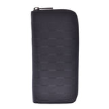 LOUIS VUITTON ルイヴィトンダミエアンフィニジッピーウォレットヴェルティカルオニキス (black) N63548 men leather long wallet B rank used silver storehouse