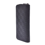 LOUIS VUITTON ルイヴィトンダミエアンフィニジッピーウォレットヴェルティカルオニキス (black) N63548 men leather long wallet B rank used silver storehouse