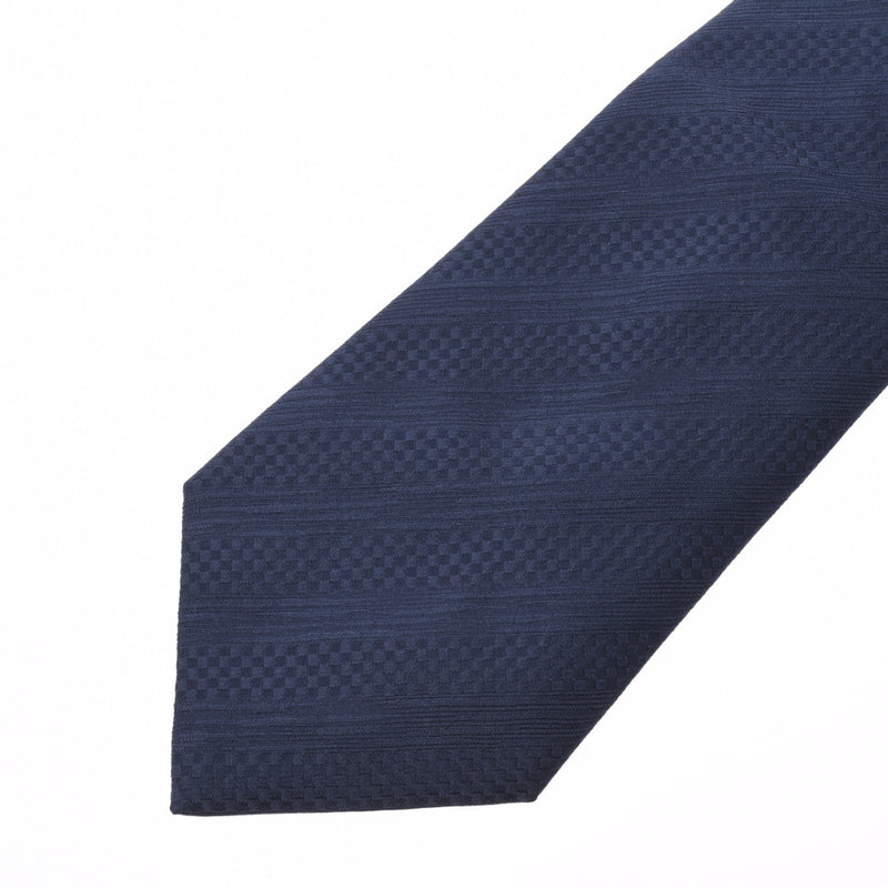 Louis Vuitton Navy Mens Silk 100% tie