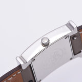 Hermes Hermes Ramsys Debretur HH1.210 Women's SS / Leather Watch Quartz White Flights A-Rank Used Silgrin