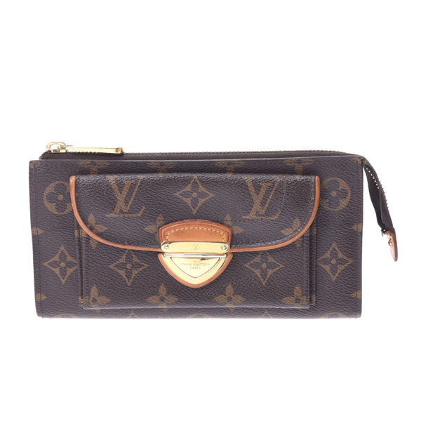 LOUIS VUITTON Louis Vuitton Monogram Portofeuil Astrid Brown M61781 Unisex Monogram Canvas Long Wallet B Rank Used Ginzo