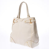 LOUIS VUITTON Louis Vuitton Suhari Majesute Tote Bag Bron (White) M95651 Unisex Goat Leather Handbag B Rank Used Ginzo