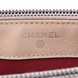 香奈儿（Chanel）加百列（Gabriel）线链单肩背包Matrasse米色/黑金/银硬件女士小牛皮单肩包