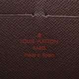 LOUIS VUITTON Damier Zippy钱包Old Brown N41661男女皆宜的Damier帆布长钱包B等级二手Ginzo