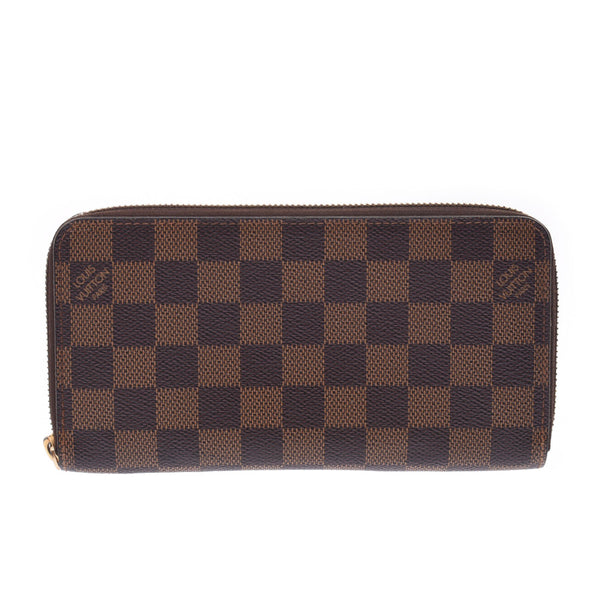 LOUIS VUITTON ルイヴィトンダミエジッピーウォレット old model brown N41661 ユニセックスダミエキャンバス long wallet B rank used silver storehouse