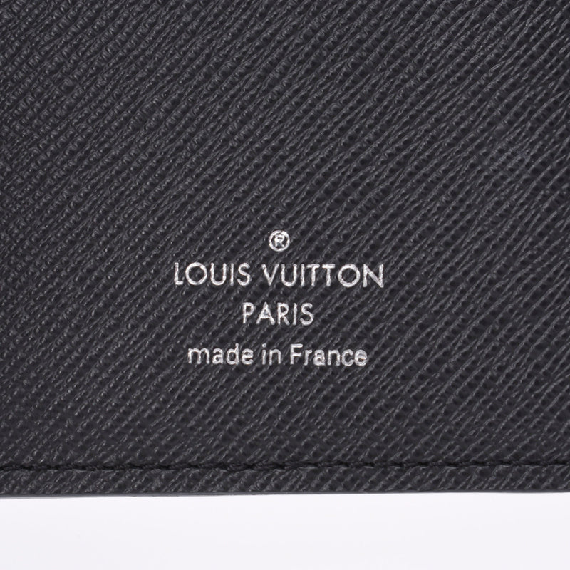 LOUIS VUITTON Taiga Portofeuil Alexandre Aldwards（黑色）M61803男士Taiga皮革长钱包A级二手Ginzo