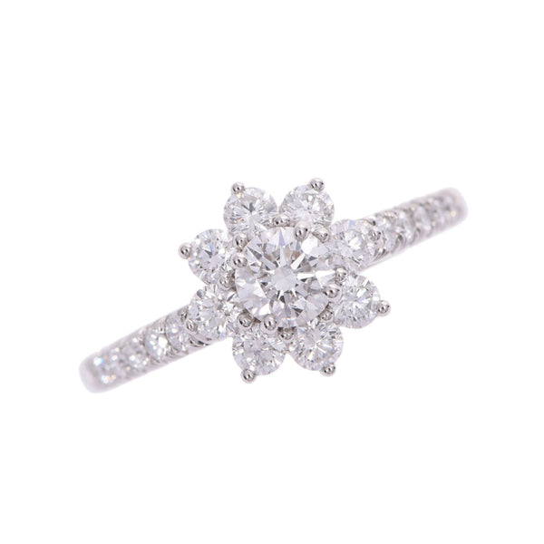 HARRY WINSTON Harry Winston Sunflower Mini Ring 19P Diamond No. 10 Ladies Pt950 Platinum Ring / Ring A Rank Used Ginzo