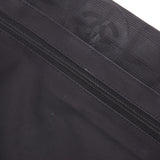 CHANEL 香奈儿新旅行线手提包 MM 黑色中性尼龙 / 皮革手提包 A 级二手银藏