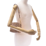MIUMIU Miu materasse 2Way beige gold fittings 5n1521 women scarf shoulder bag B rank used silver stock