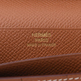 HERMES Hermes Bearnsfre Gold Gold metal fittings D engraved (around 2019) Ladies Vaux Epson long wallet New Ginzo