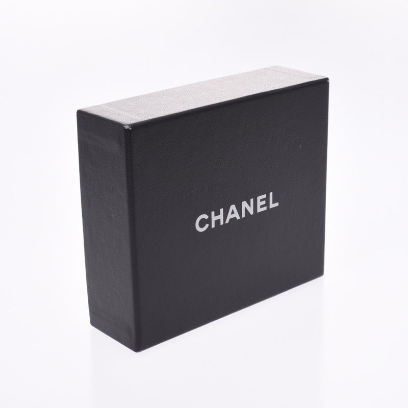 CHANEL シャネル カンボンライン キーリング付き 小銭入れ 黒/黒 レディース ラムスキン エナメル コインケース Aランク 中古 銀蔵