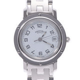 Hermes Hermes Clipper CL4.210 Women's SS Watch Quartz Blue Dye Color Dye A Rank Used Sinkjo