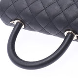 Chanel Maestro small top handle 2WAY bag black caviar skin