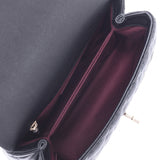 Chanel Maestro small top handle 2WAY bag black caviar skin