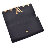 LOUIS VUITTON Louis Vuitton Portofeuil Capsine Noir M64551 Unisex Taurillon Leather Wallet New Same Used Ginzo