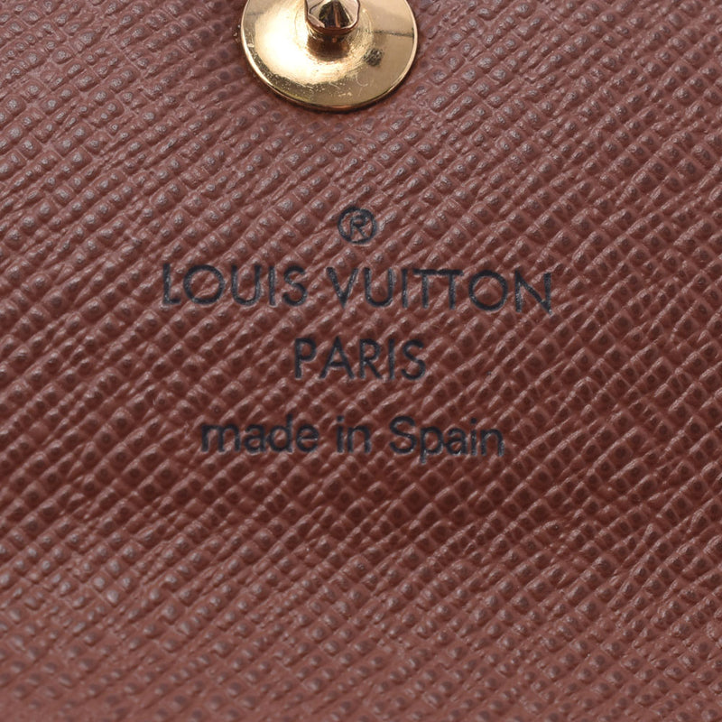 LOUIS VUITTON Louis Vuitton Monogram Portofoile Alexandra Brown M60047 Unisex Monogram Canvas Triple Wallet AB Rank Used Ginzo