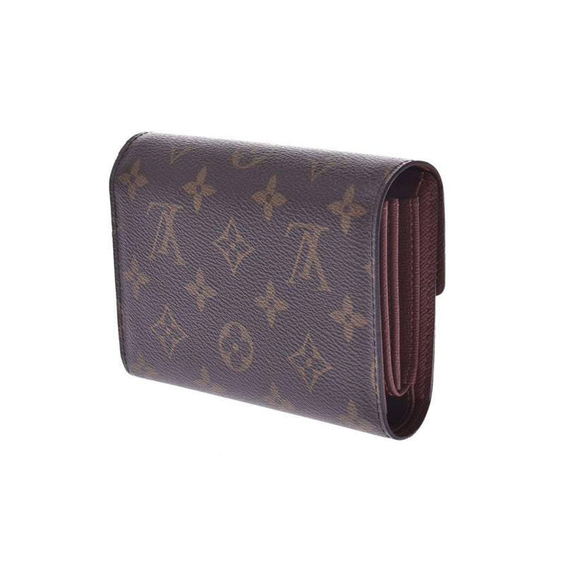 LOUIS VUITTON Louis Vuitton Monogram Portofoile Alexandra Brown M60047 Unisex Monogram Canvas Triple Wallet AB Rank Used Ginzo