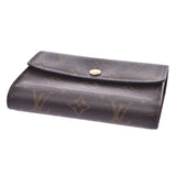 LOUIS VUITTON Louis Vuitton Monogram Portofoile Alexandra Brown M60047 Unisex Monogram Canvas Triple Wallet AB Rank Used Ginzo