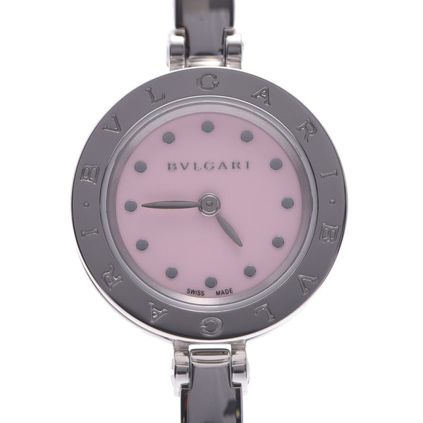 BVLGARI ブルガリ B-ZERO1ウォッチ バングルウォッチ サイズS BZ23S レディース SS 腕時計 クオーツ ピンク文字盤 Aランク 中古 銀蔵