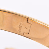 HERMES Hermes Click HH Pink Gold Golden, Ladies GP Bracelet B Rank, used silverware