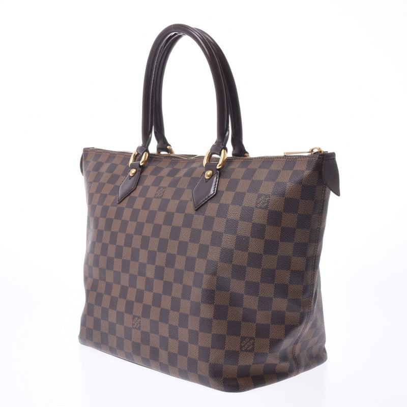 Louis Vuitton Damita Salena mm brown n51182 Unisex Damier canvas handbag B rank Silver