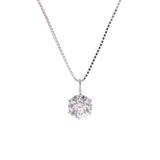 Other Diamond 1.003ct H-I1-G Ladies Pt900 Platinum Pt850 Platinum Necklace A Rank Used Ginzo