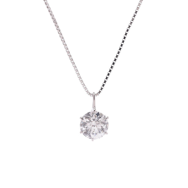 Other Diamond 1.003ct H-I1-G Ladies Pt900 Platinum Pt850 Platinum Necklace A Rank Used Ginzo