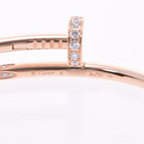 CARTIER Cartier Just Ankle Bracelet Diamond # 16 Ladies K18PG Bracelet A Rank Used Ginzo