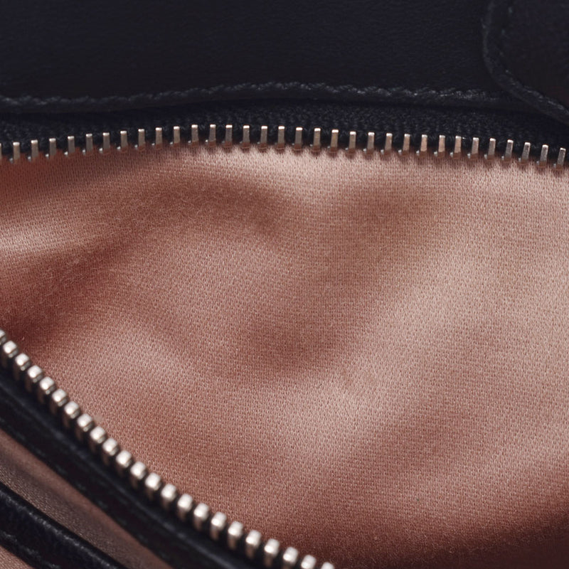 MIUMIU Miu Miu Materasse Crystal Handbag Black Silver Metal Fittings Ladies Nappa Leather 3WAY Bag B Rank Used Ginzo